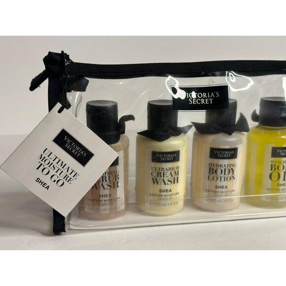 NEW Victoria's Secret Shea Ultimate Moisture ToGo Travel Gift Lotion Body Wash - Picture 2 of 5